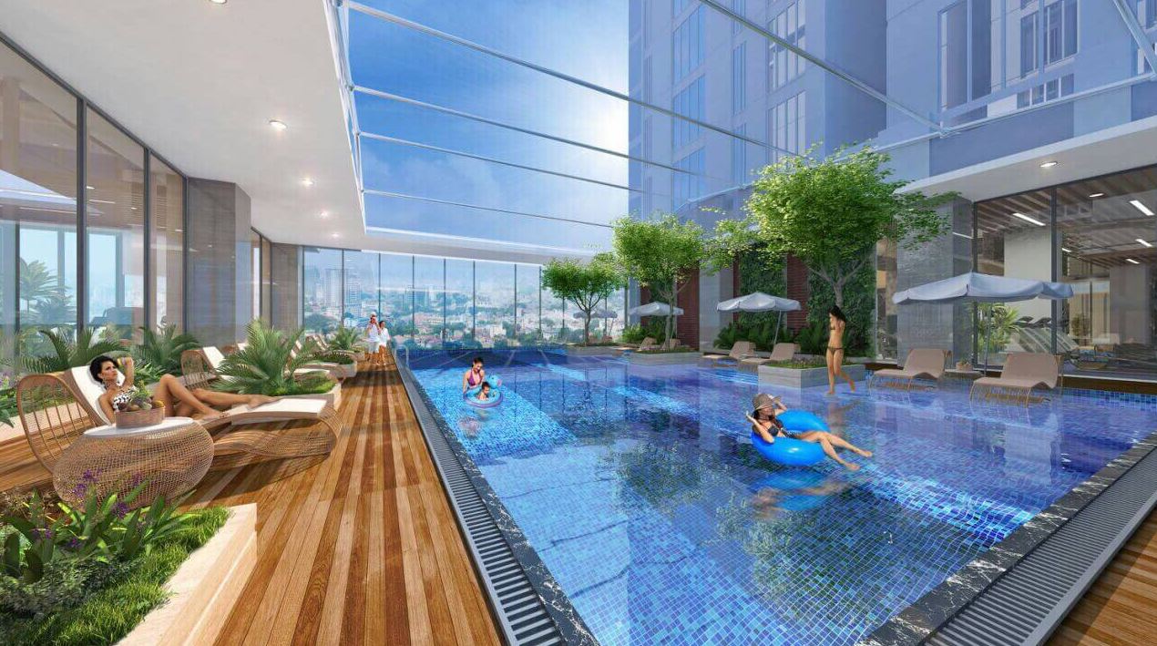 Bể bơi chung cư Sun Grand City Ancora Residence Lương Yên