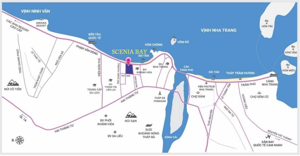 Căn hộ Scenia Bay Nha Trang vị trí đắt giá